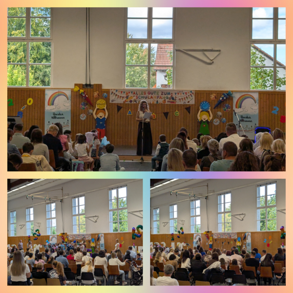 Einschulungsfeier in der Aula